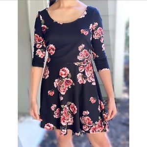 By & By Floral Spring A-line Dress Sz M